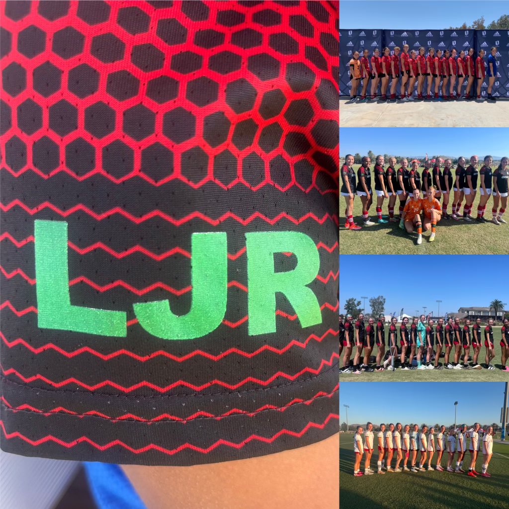Our Girls Academy teams played in memory of Landon Redpath who tragically passed away last month. His initials are highlighted on the girls uniforms as they compete in the National GA playoffs and college showcase. #RepCentury