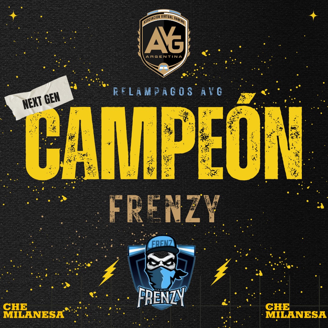 AVG_LATAM's tweet image. Felicitaciones para los chicos de @FrenzyFC por salir campeones del Relampago de AVG Argentina en la modalidad de Clubes Pro 11 vs 11 🎮⚡️🏆

🔥Los ultimos campeones🔥 

¡Salud Campeones! 🥂
