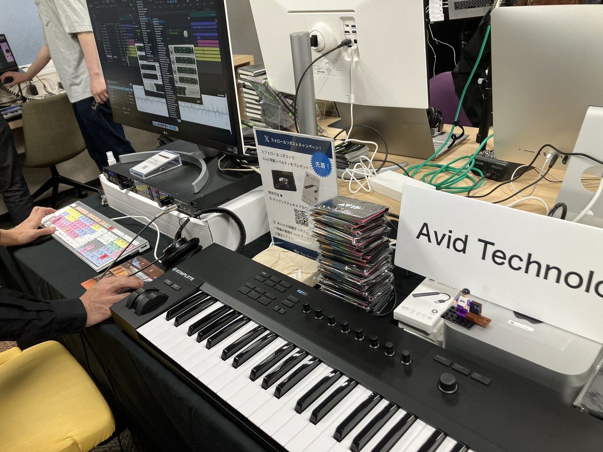 TACSYSTEM's tweet photo. #avid ブースでは、リリースしたばかりのPro Tools 2024.6を展示中！
ARA2対応やMIDIプラグインの追加など新機能をご覧いただけます👀

#imstafrstatokyo https://t.co/1bMtiPGpPY