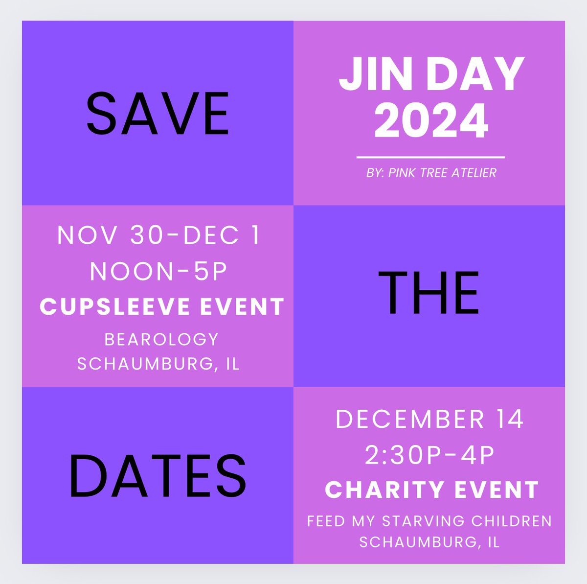 kimche122's tweet photo. It’s never too early to plan for Jin Day! #jinday2024
@Chi_CupSleeve @PinkTreeAtelier 
@PriyaBabyAlpaca 
@seokjinism1 
@coymitra https://t.co/ePdnYsh3OE