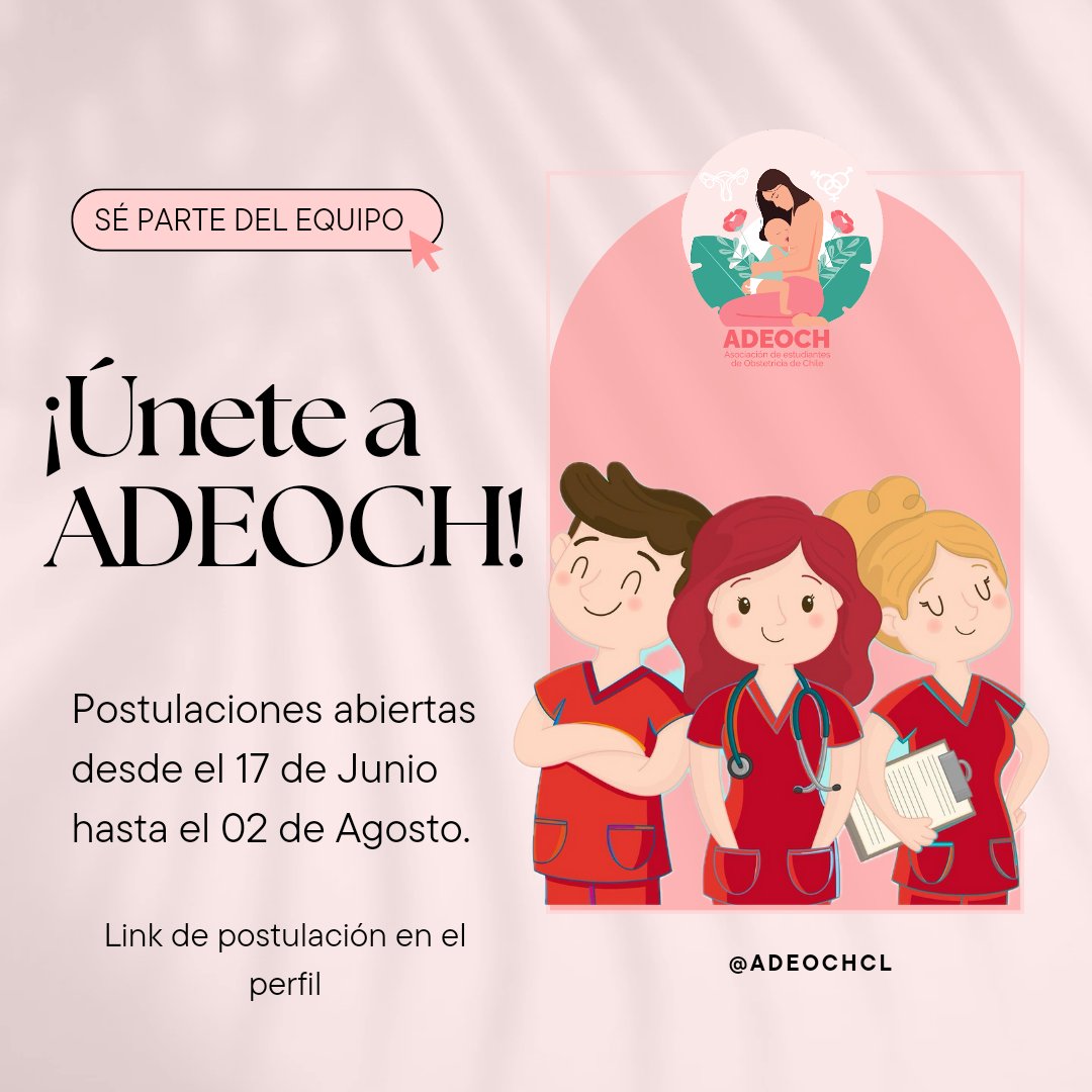 ADEOCH_OFICIAL's tweet photo. Únete a ADEOCH!
La de ocho está buscando estudiantes apasionados y comprometidos para formar parte de su equipo esta es tu oportunidad para subir un relativo desarrollar habilidades de liderazgo y contribuir al crecimiento y desarrollo de nuestra comunidad.
Completa el fórmulario https://t.co/Yxz41ohtdr