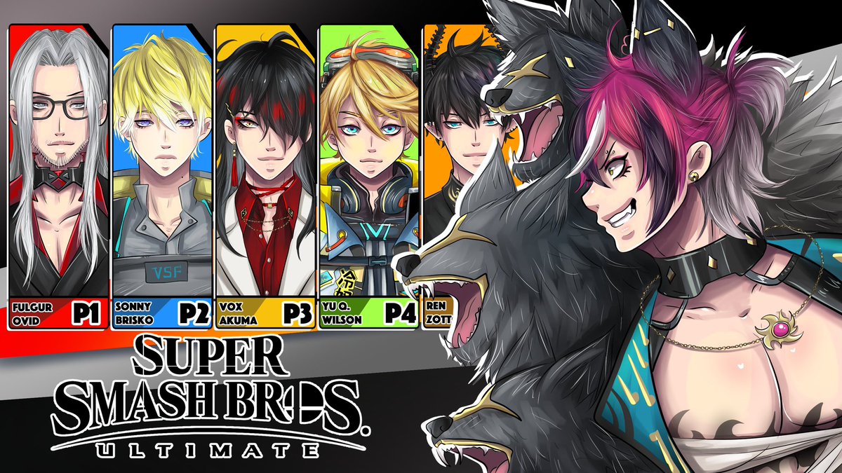 Who needs to tell time, when we have 4 stocks at Final Destination?* 
*provided noone is playing jigglypuff
🎆- - - - 🎆
[Smash Bros. Ultimate with NIJI EN BOYS] 
#DropsTonight ⏱️10 AM EST / 11 PM JST / 3 PM BST
🎆- - - -🎆
art by @/KianJimenez05 
youtube.com/live/nZGjZNGxP…