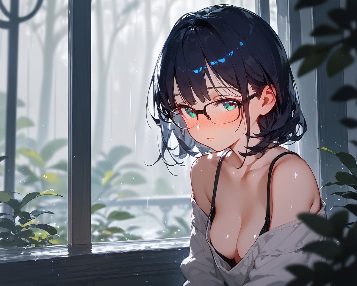 UnnaAINFT1's tweet photo. 梅雨入り遅かったけど、短期間に集中して降るらしい。
#AIイラスト　#AIart https://t.co/oSdxs0rmCN