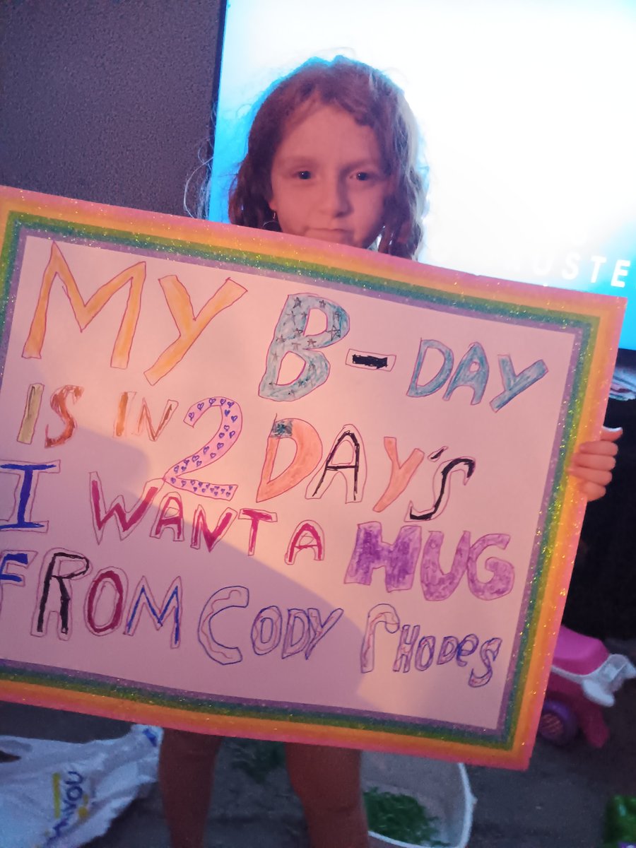 LynneGoldacker's tweet photo. Had my birthday party today.....one more night till #wwesupershow #kalamazoo... just can't wait to see u for my frist live show!!! @CodyRhodes https://t.co/7fFgGEIRGH