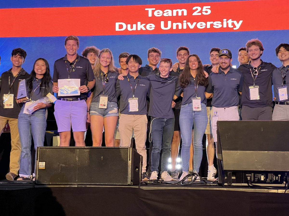 From North Carolina, this year’s winner of the Jim Furfaro Award is <a href="/DukeU/">Duke University</a> 🚀