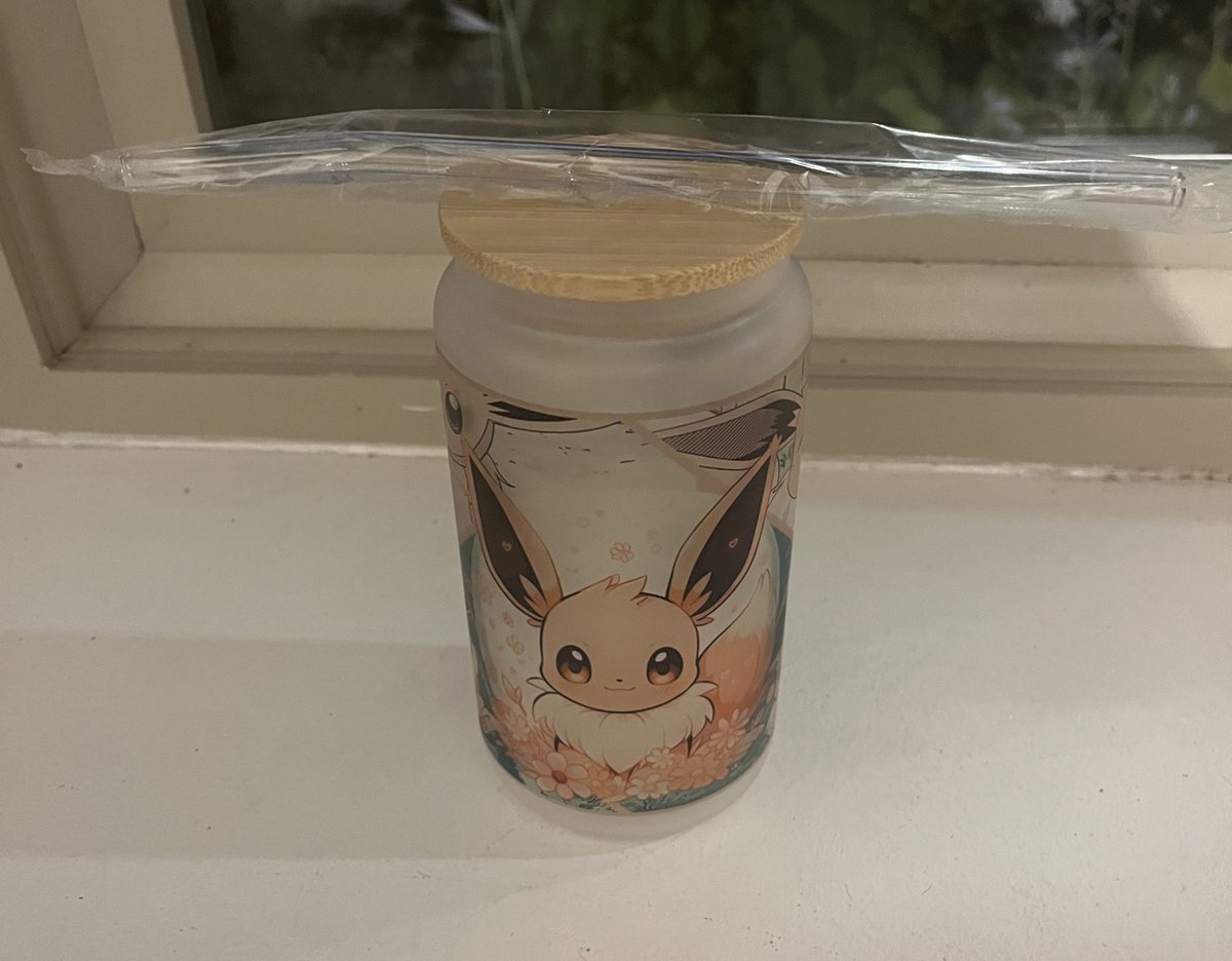 KMckee07's tweet photo. And I can’t forget this cute Eevee frost tumbler from hallo kawaii store https://t.co/1coz3ll8lL