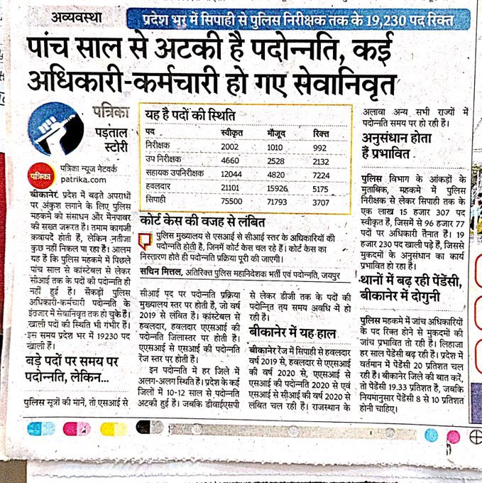 Avi_857's tweet photo. #पुलिस_डिमांड 

@RajCMO @BhajanlalBjp
@PoliceRajasthan @cpjoshiBJP @1stIndiaNews  @zeerajasthan_
@mlacbsaakya https://t.co/p2ls5wm4gH