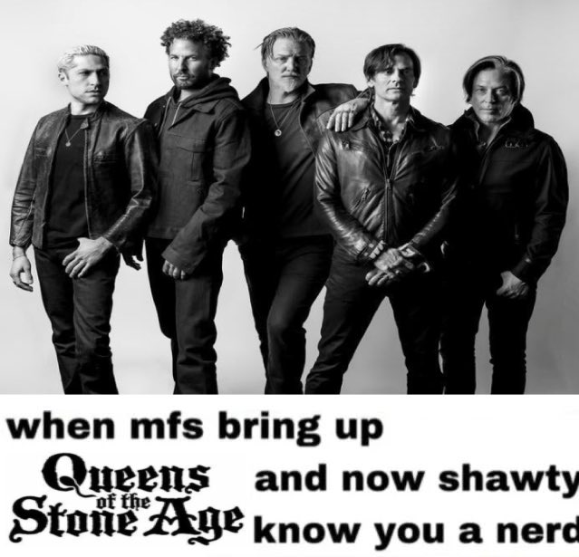 pencilvaniya's tweet image. im really normal about qotsa