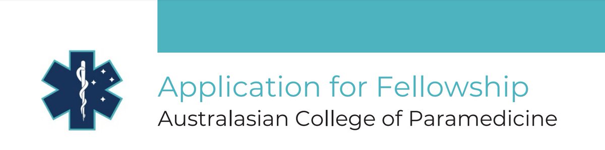 Australasian College of Paramedicine (ACP) (@acparamedicine) on Twitter photo 🎖️ We're now welcoming applications for Fellowship; a prestigious status awarded in recognition of substantial contribution to the College and / or the profession.
Find out if you're eligible to apply at paramedics.org/membership/fel… 🎖️ We're now welcoming applications for Fellowship; a prestigious status awarded in recognition of substantial contribution to the College and / or the profession.
Find out if you're eligible to apply at paramedics.org/membership/fel…