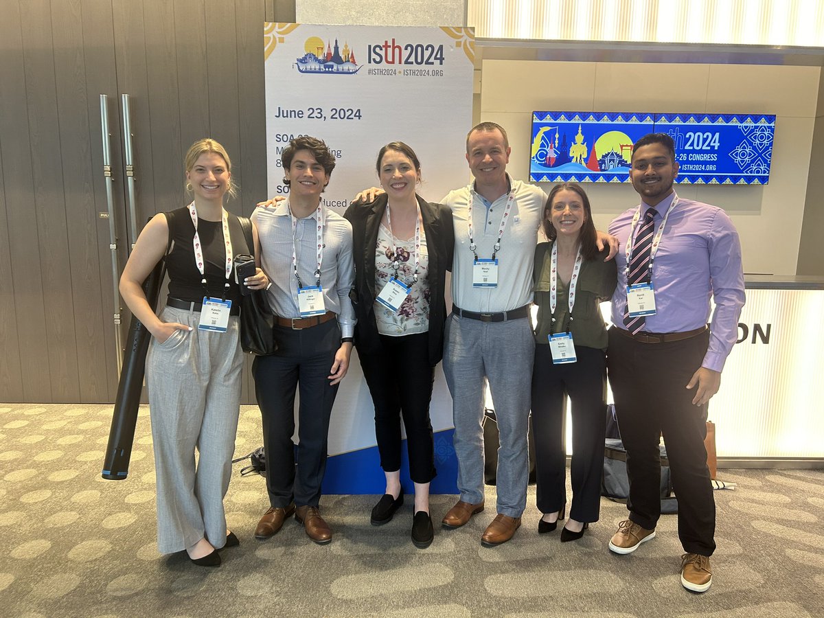 Super proud to have a big crew of all star scientists from our <a href="/PittTTMRC/">Pitt Trauma & Transfusion Medicine Research Center</a> team here at #ISTH2024 <a href="/SMSheaLab/">Susan Shea</a> <a href="/EmilyMihalko/">Emily Mihalko</a> photo credit to <a href="/LucyKornblith/">Lucy Zumwinkle Kornblith, MD, FACS</a> who is a distinguished honorary member 😁<a href="/PittSurgery/">Pitt Surgery</a> <a href="/PittHealthSci/">Pitt Health Sciences</a> <a href="/UPMC/">UPMC</a>