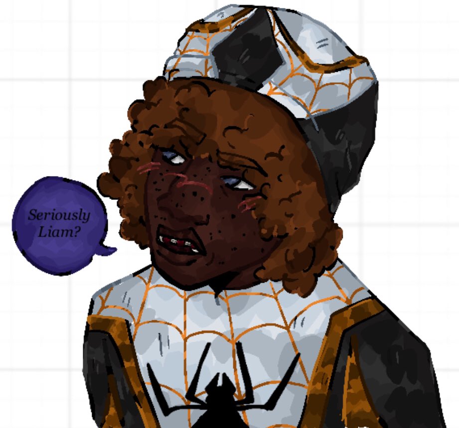 VibrantDraws's tweet photo. Little 14 year old Lily with her little braces and old suit <3

#e1910 #spideroc #oc #acrossthespiderverse #atsv #atsvoc https://t.co/ruEmEyIhrc