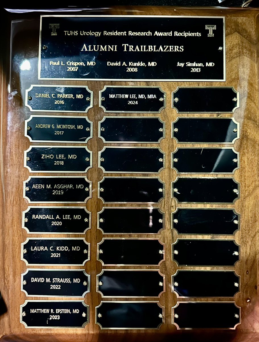 Alexander Kutikov MD (@uretericbud) on Twitter photo The 2024 Annual <a href="/FCUroOnc/">Fox Chase Cancer Center Department of Urology</a> / <a href="/TempleUrology/">Temple Urology</a> Research Award goes to the extraordinarily talented @mlee019. Matt joins a storied list of superb residents. Congrats! The 2024 Annual <a href="/FCUroOnc/">Fox Chase Cancer Center Department of Urology</a> / <a href="/TempleUrology/">Temple Urology</a> Research Award goes to the extraordinarily talented @mlee019. Matt joins a storied list of superb residents. Congrats!