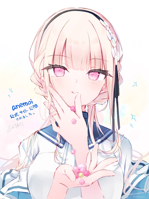 『 anemoi 』 淡雪陽彩-アワユキ ヒイロ-の原画を担当してます!今作は制服デザインもしました…!気に入ってもらえると嬉しいです。改めまして!よろしくお願い致します 