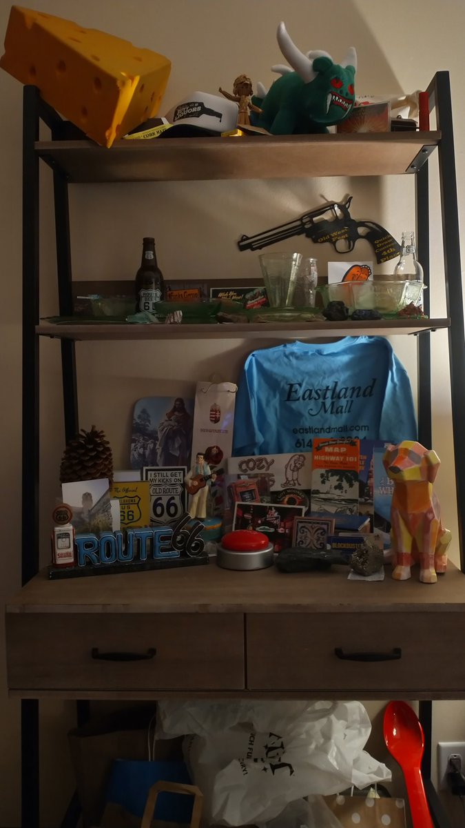 SwankProf's tweet image. Well, for the couple people who will care on this dead Twitter. I'll be returning soon to YouTube from my hiatus. Been really busy lately. Life stuff. This is a display I worked on with all the items from my adventures and travels. Dash shall Return