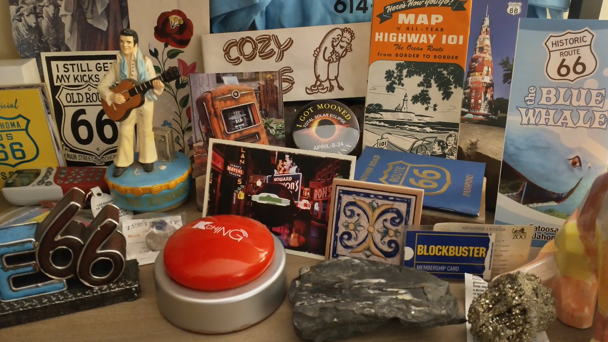 SwankProf's tweet image. Well, for the couple people who will care on this dead Twitter. I'll be returning soon to YouTube from my hiatus. Been really busy lately. Life stuff. This is a display I worked on with all the items from my adventures and travels. Dash shall Return