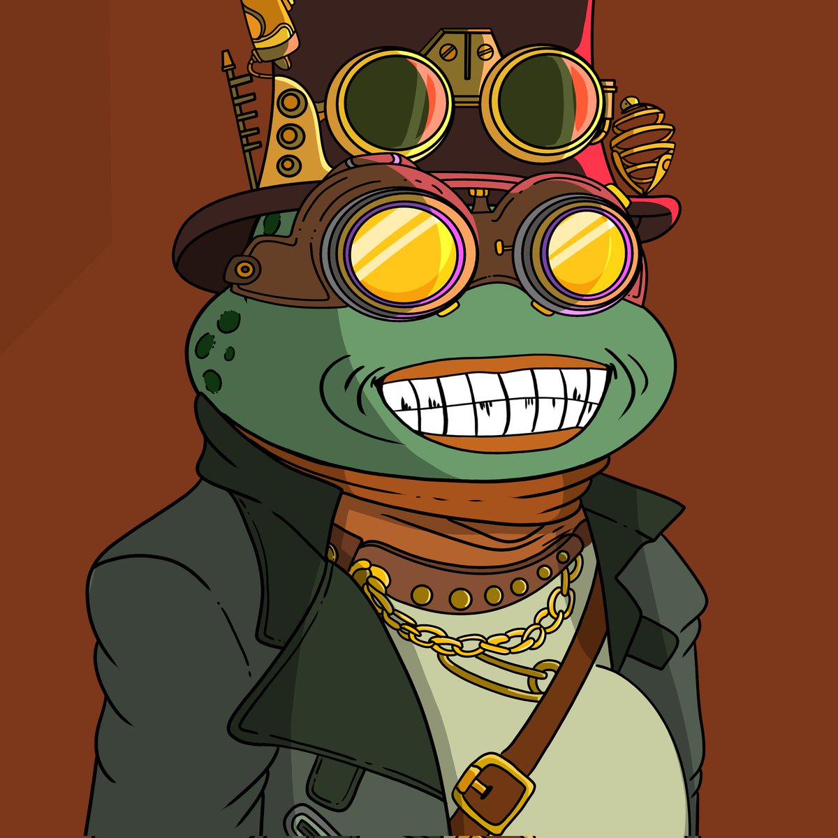 Scavenger style <a href="/blastin_pepes/">Blastin' Pepes</a> with his inventor hat by <a href="/Ars0nic/">Arsonic</a> 🤌
Ohhh where is my revolver 🔫
Bang bang <a href="/OxBartender/">0xBartender.eth ⌐🆇-🆇</a> 💥