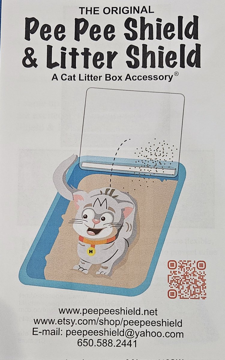 peepeeshield's tweet photo. A miniature sample of our fabulous litter shield product for cat litter boxes. 3-pack of shields only $16.99 + Free Shipping 
https://t.co/ZJ6mIsyzXk https://t.co/w4Jn9OM4PI
