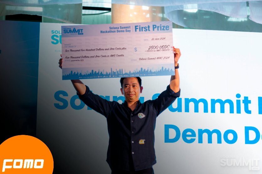 fomo_magazine's tweet image. 🚨 FOMO IN:

Meet the @SolanaSummitOrg Hackathon Winners list:

🥇 @DeStreetdApp - Trading
🥈 @requestdapp - Events &amp;amp; Market
🥉 @AidEyeKit - ToolKit Visual Guide
4️⃣ @crediblefin - RWA Lend Protocol
5️⃣ @itheum - AI Data Tokenization

Congratulations to all the teams and…