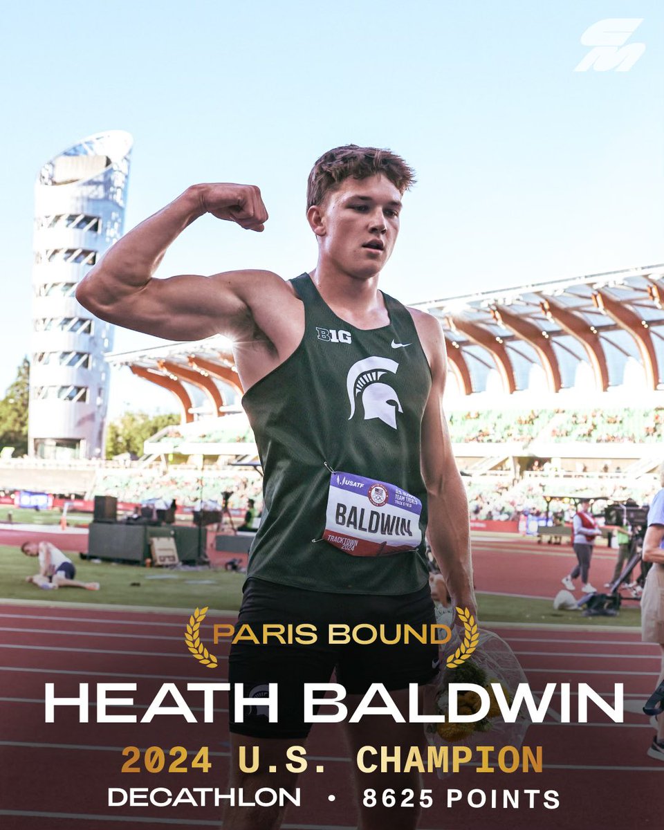CITIUS MAG (@citiusmag) on Twitter photo The collegian is a U.S. Champ🥇
<a href="/MSU_TFXC/">MSU Track & Field/Cross Country</a>’s Heath Baldwin posts a HUGE decathlon PB of 8,625 points to become an Olympian at his first U.S. Trials! This performance puts Baldwin 3rd all-time on the all dates collegiate list.
2022 World bronze medalist Zach Ziemek will be going The collegian is a U.S. Champ🥇
<a href="/MSU_TFXC/">MSU Track & Field/Cross Country</a>’s Heath Baldwin posts a HUGE decathlon PB of 8,625 points to become an Olympian at his first U.S. Trials! This performance puts Baldwin 3rd all-time on the all dates collegiate list.
2022 World bronze medalist Zach Ziemek will be going