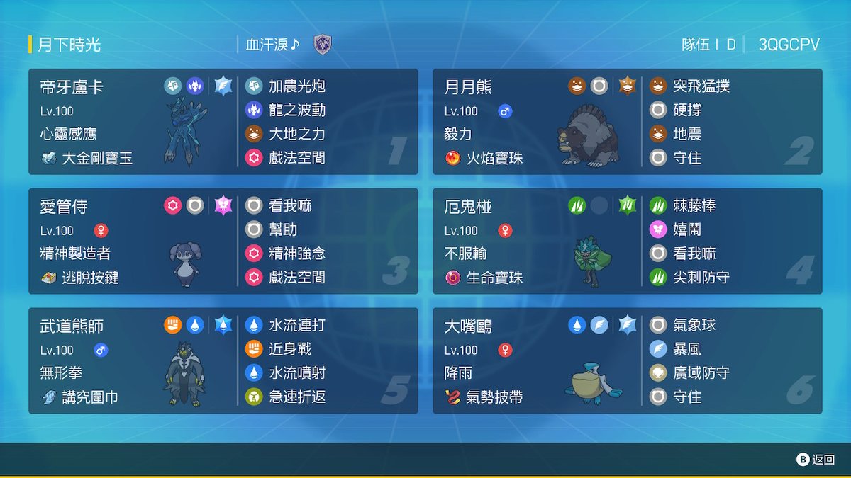 💎Dialga VGC rental team💎
📜Paste:pokepast.es/9e545931427326…
🖥️Video link below~
💥Ursaluna's Earthquake+Telepathy Dialga are very strong
Lead Indeedee+Dialga
Eject Button takes a hit and swaps to Ursaluna in Turn 1
🌧️Pelipper handles Groudon or Koraidon matchup
#Pokemon #VGC #RegG