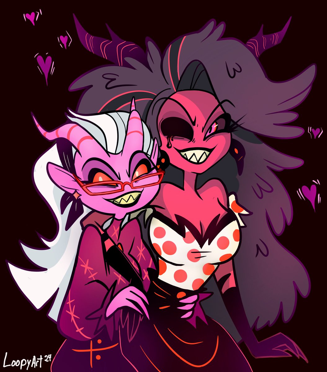 Evil Girlfriends 💕💖
#marthberry #helluvaboss #helluvabossfanart  #marberry
#mrsmayberry #helluvabossmartha