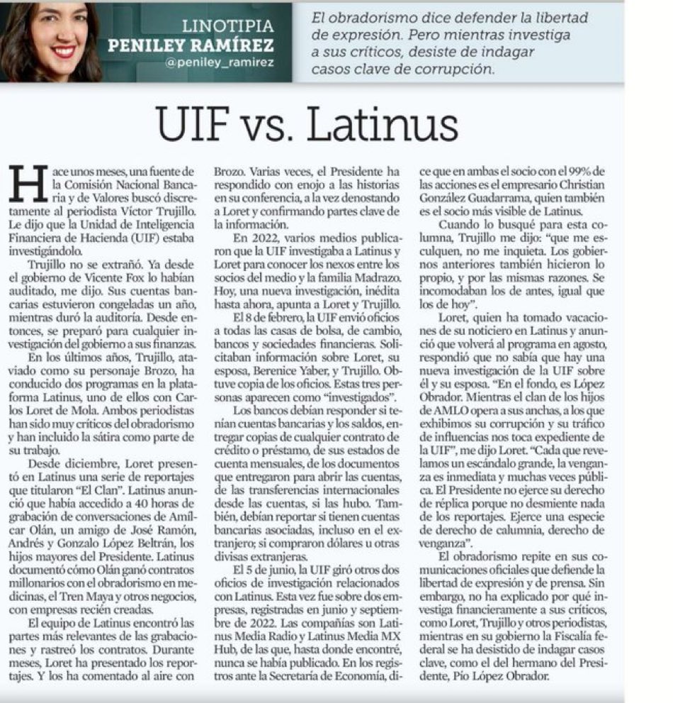 ¿La mala? AMLO no se va a ir sin hacer daño. Lo único que tiene en su “pecho” es venganza contra quiénes exhibieron a los corruptos de su familia y a el mismo. 

¿La buena? , es que en <a href="/latinus_us/">Latinus</a> <a href="/V_TrujilloM/">Víctor Trujillo</a> y <a href="/CarlosLoret/">Carlos Loret de Mola</a> ya lo conocen. Y ya se la saben…