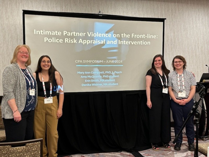 Dr. Mary Ann Campbell π π¨π¦ (@maryannc_ccjs) on Twitter photo Great experience presenting our symposium today on police use of the ODARA, other strategies to assess risk on the frontline, & police responses to manage IPV risk #CPA2024 @CPA_SCP #Ottawa <a href="/macquarrie_amy/">Amy</a> <a href="/denikawidmer/">Denika Widmer</a> & Erin Smith presenting our <a href="/UNBSaintJohn/">UNB Saint John</a> research! Great experience presenting our symposium today on police use of the ODARA, other strategies to assess risk on the frontline, & police responses to manage IPV risk #CPA2024 @CPA_SCP #Ottawa <a href="/macquarrie_amy/">Amy</a> <a href="/denikawidmer/">Denika Widmer</a> & Erin Smith presenting our <a href="/UNBSaintJohn/">UNB Saint John</a> research!