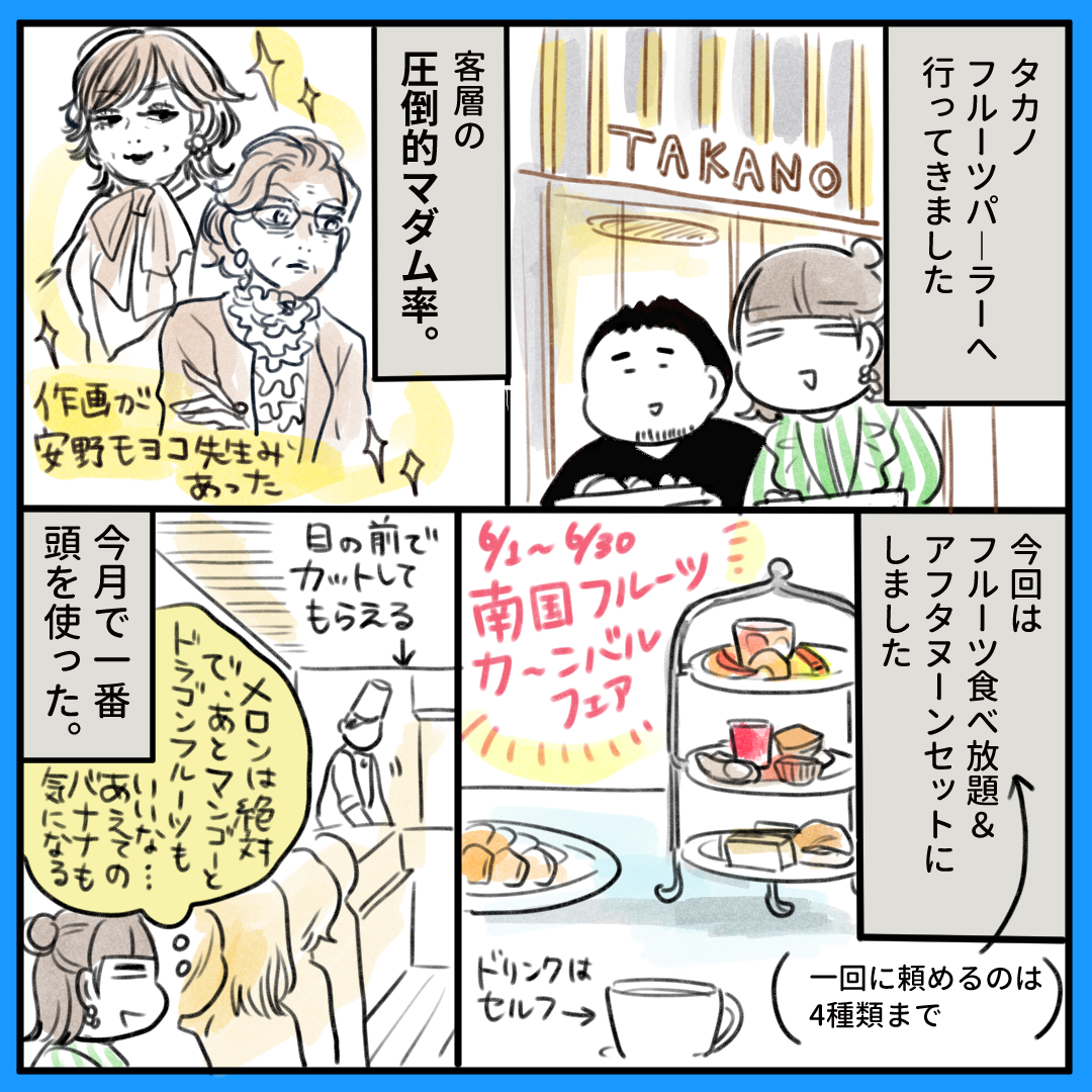 ～タカノフルーツパーラー行ってきたよ日記～ 