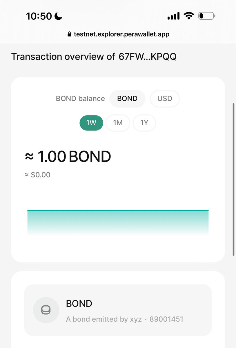 Tokenized bonds on testnet? 👀 @Algorand $algo #tokenization