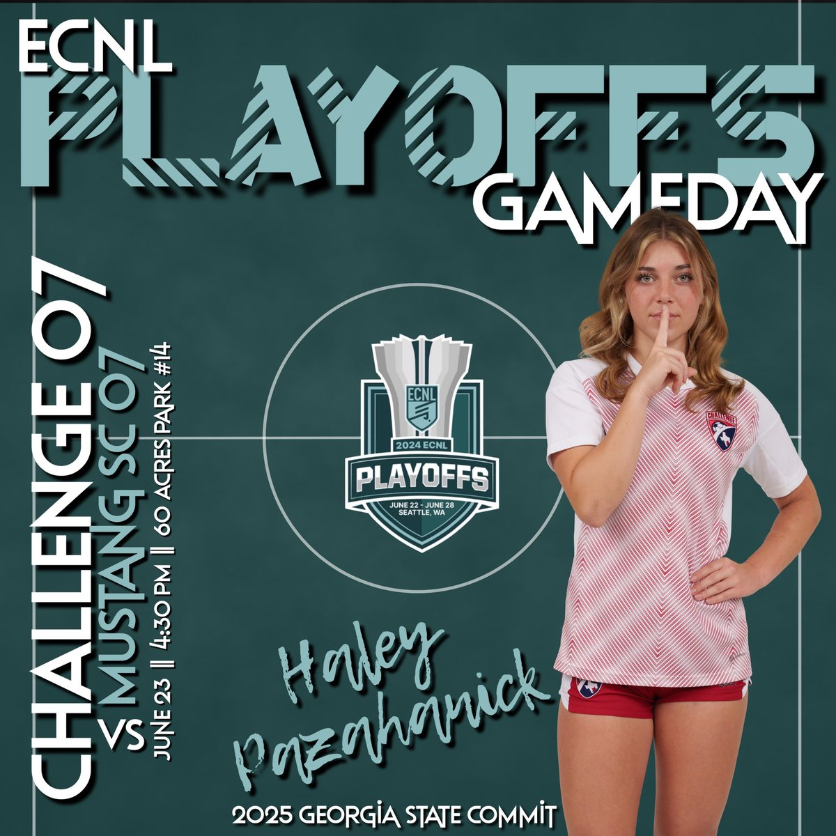 Thank you to all the coaches who came to watch us win 3-0 today in our #ECNL playoff game .  Can’t wait until our next game!!