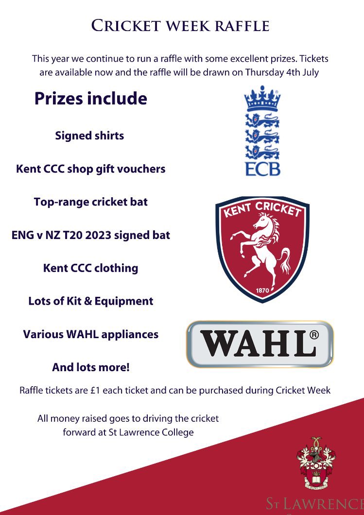 📢 CRICKET WEEK ANNOUNCEMENT📢

It’s only 1 week until the much anticipated &amp; loved Cricket Week 🙌🏼

Make sure you come down to Newlands Field to watch one of our 8 games in 5 days🏏 Food &amp; refreshments available along with a raffle &amp; silent auction

All spectators welcome 🏏