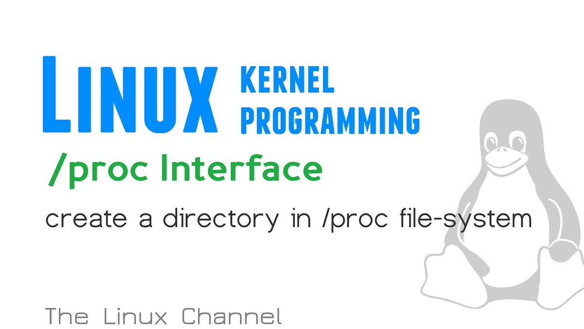 KiranLinux77705's tweet image. Linux Kernel /proc Interface – create a directory in /proc file-system
#ioctl #kernelmoduleprogramming #kernelprogramming #kerneltouserspace #Linuxdevicedrivers #procfilesystem #sysfsfilesystem #systemssoftwaredeveloper #proc
thelinuxchannel.org/2023/10/linux-…