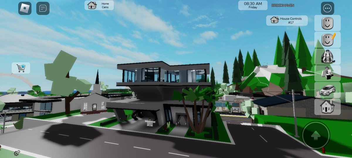 NarasuiN's tweet image. I love the new #ROBLOXBrookHaven house futuristic and Sci-fi super fucking cool,