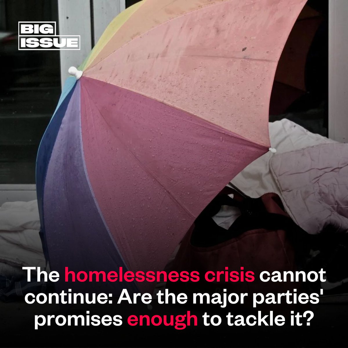Labour, Conservatives and Lib Dems are a mixed bag on homelessness. Whoever wins the next general election must act fast to get a grip on rising homelessness, writes <a href="/HomelessLink/">Homeless Link</a>'s <a href="/Rickviews/">Rick Henderson</a>. 📈🏚️

Read his words for the Big Issue below. ⬇️
bigissue.com/opinion/homele…