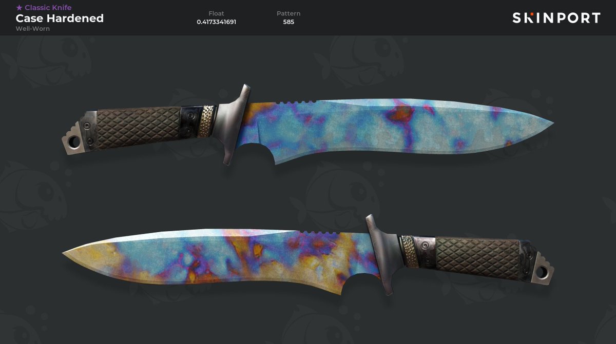 🥶Community gem #64🥶

★ Classic Knife | Case Hardened (Well-Worn)

Float: 0.41
Pattern: 585

Contact: steamcommunity.com/profiles/76561…