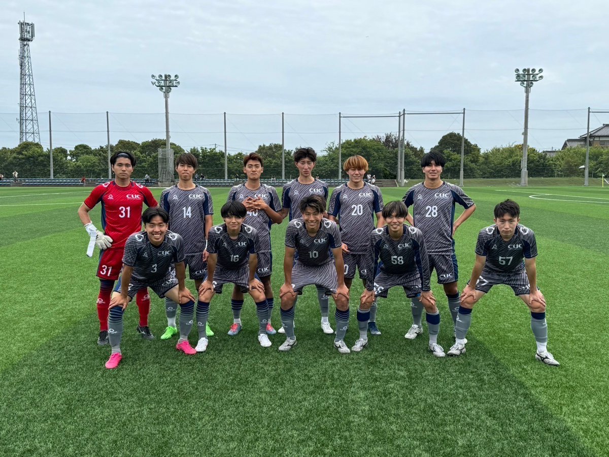 cucsoccerclub's tweet image. 【試合結果】
🏆2024千葉県大学サッカー1部リーグ第6節
🗓 6月9日
📍 #城西国際大学
🆚 #淑徳大学
🔢 3-4 (3-0.0-4)

【得点者】
 #石関慎 (#水戸商業)
 #土井龍樹(#東京実業)
 #中島翔剛 (#東京学館浦安)

引き続き応援よろしくお願いします‼︎⚽️

 #千葉商科大学 #CUC #大学サッカー   #bonera