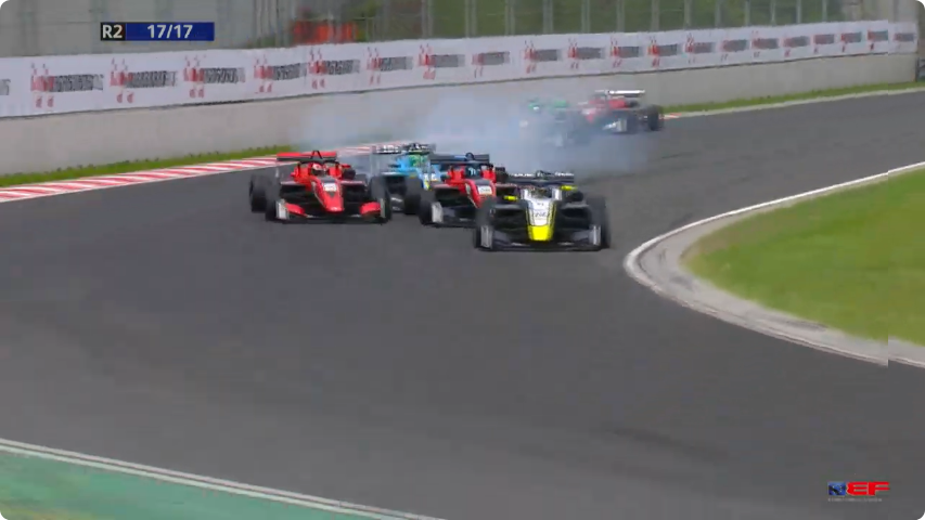 rafal016's tweet image. No to było głupie panie Barrichello, ale wyeliminował się pan sam :v #EFOpen