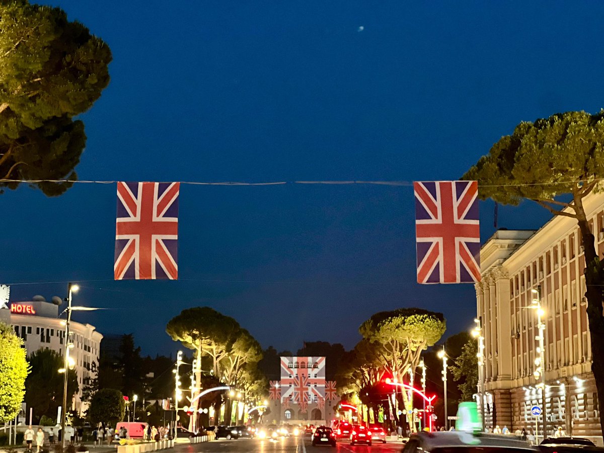 erionveliaj's tweet photo. Happy King’s Day to all our 🇬🇧 in Tirana and thanks @AlastairKS for your wonderful service to our countries - you will be dearly missed! 🇦🇱❤️🇬🇧 https://t.co/SW4dbE508o
