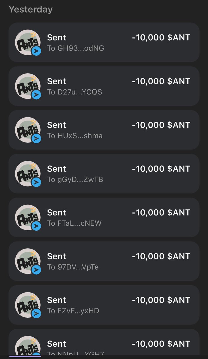 TheAntAcademy's tweet photo. Don’t be a bozo, and drop your SOL wallet … 

Picking another ten and here is yesterday’s 10.

1 hour 🕰️ 👇🏻 https://t.co/TZOTS523Sc