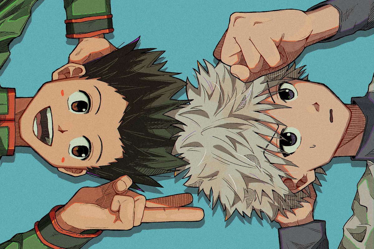 4649_oneshasu's tweet photo. もちろんキルアの紹介するよ！オレの最高の友達だって！！
 #hxh  #hunterxhunter https://t.co/8NpKB5RRgD