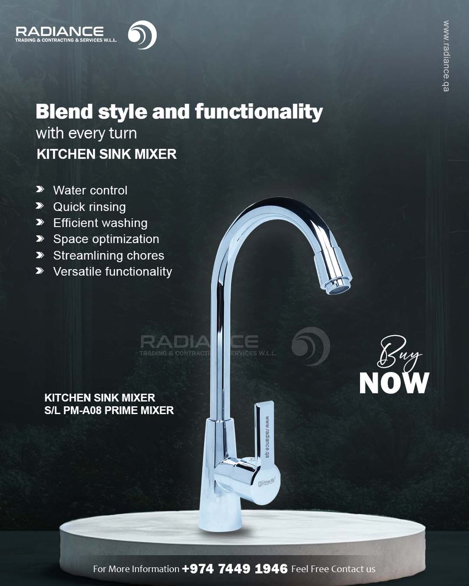 Introducing our kitchen sink mixer,🚰 the epitome of functionality and style. Crafted with precision engineering, it seamlessly blends form and function, offering convenience and elegance to your kitchen space.
