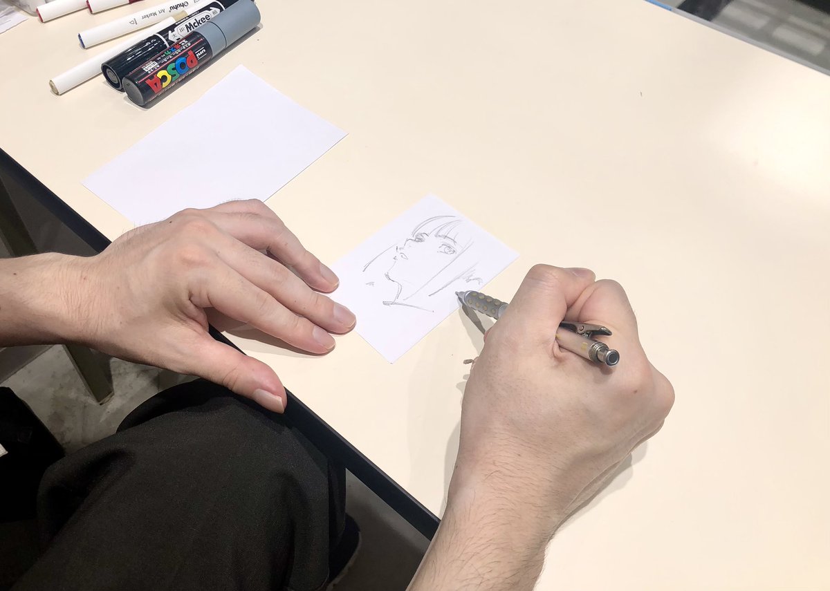 サイン会中に生み出されたガガイモ先生の作品！すごすぎます✒️サイン