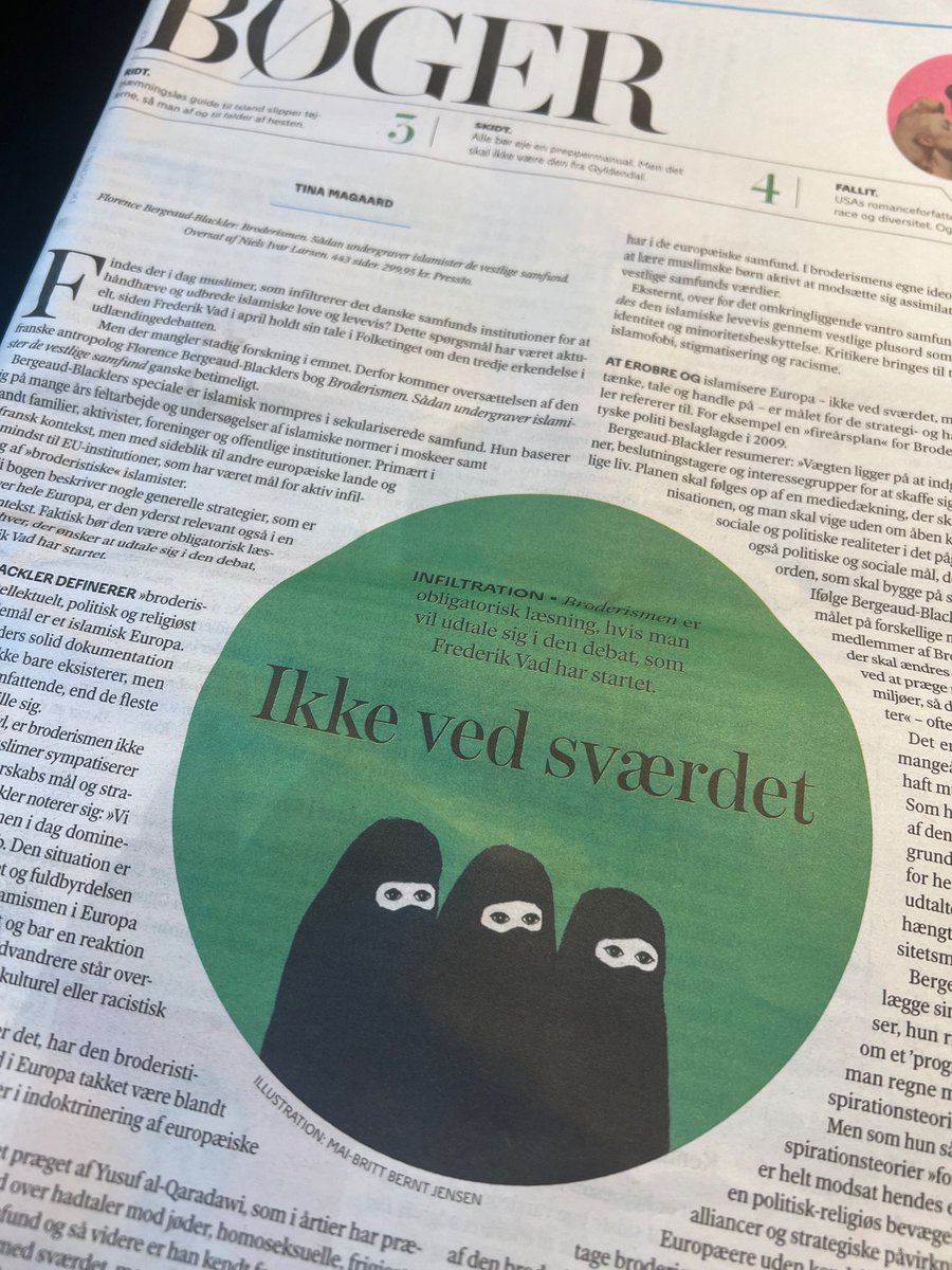 JKofoedC's tweet photo. ‘Vi må gøre os klart, at broderismen i dag dominerer Europas islamiske landskab’. 
En god dag for @Frede_Vad #dkpol https://t.co/DqCkI6bpqz