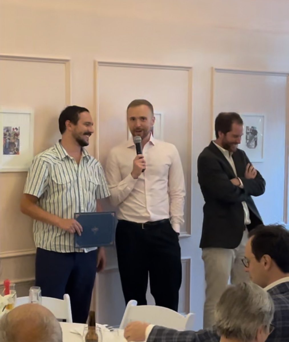 Congratulations to the outgoing Chiefs at <a href="/VCUUrology/">VCU Urology</a>. You’ve both excelled as surgeons and educators. It’s an honor to be chosen for this year’s Resident Teaching Award. 🍆 🏆 

<a href="/joeschultzmd/">Joe Schultz</a>, thanks for accepting this award on my behalf while I’m in India 🇮🇳 #thebestofaua