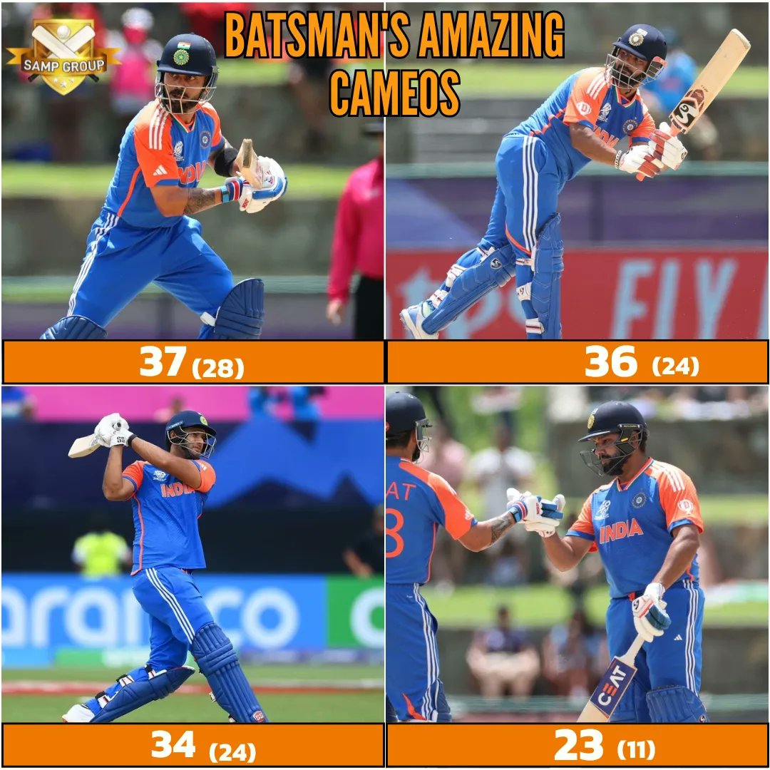A fantastic victory by <a href="/BCCI/">BCCI</a> to make it 2 in 2 in the super 8 and to almost confirm their spot in the semis of the <a href="/T20WorldCup/">T20 World Cup</a>! 🇮🇳💙