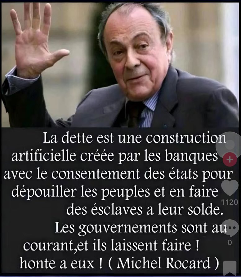 Resistance_SM's tweet image. Michel #Rocard dit les vérités les scélérats qui gouvernent notre pays mentent la #France n’est pas endettées comme ils le prétendent la peur #viscérale de l’audit des dépenses publiques les faits trembler la majorité à @J_Bardella  freinerait cette firme #démoniaque cet hold-up