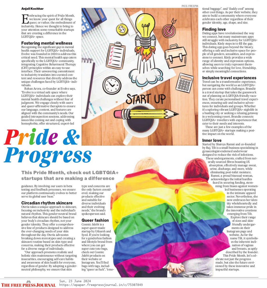 FreePressMP's tweet image. #FPJWeekend | LGBTQIA+ Inclusion In The Workplace: How Far Have We Come?

By Anjali Kochhar (@journoanjali15)

Read full article: freepressjournal.in/lifestyle/lgbt…
#WeekendReads #lgbtq #pridemonth