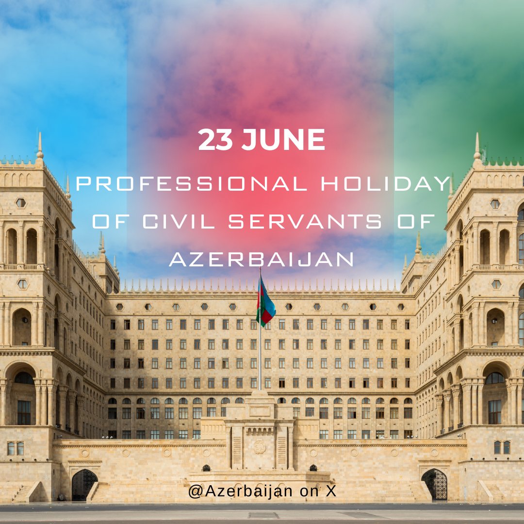 By the decree of @Presidentaz, today marks professional holiday of civil servants in #Azerbaijan. On this occasion, which celebrates civil servants' valuable contribution in development of the public sector, we extend our sincere congratulations to all who work in this sphere!