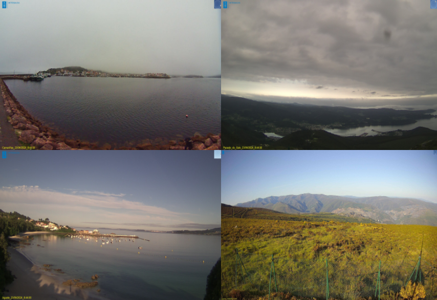 MeteoGalicia's tweet image. Bos días! Hoxe quedaremos co ceo despexado na metade sur e con máis nubes canto máis ao norte. 

Forte contraste nas temp máximas, que non superarán os 20ºC no litoral norte e que quedarán por riba dos 30ºC no #Miño, #Valdeorras, #Lemos

📹#Camariñas, #Viveiro, #Marín, #Lardeira