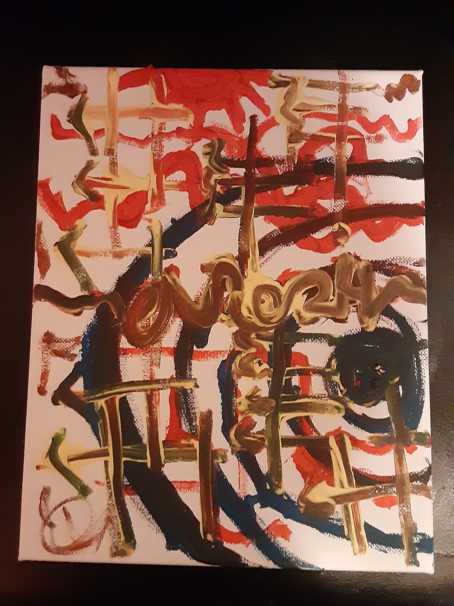 B8dguyA's tweet image. #Painting 🖼 🎨 🖌 on Canvas is Synonymous 2 painting on Fabric to me.. Tha #dexterity remains key 🔑 👌